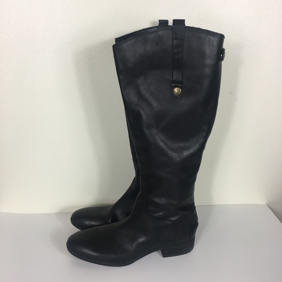 ๐๐ SOLD!! Sam Edelman Black Leather Riding Boots - Picture 3 of 8